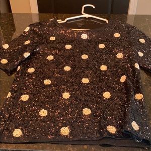 J.crew sequined top